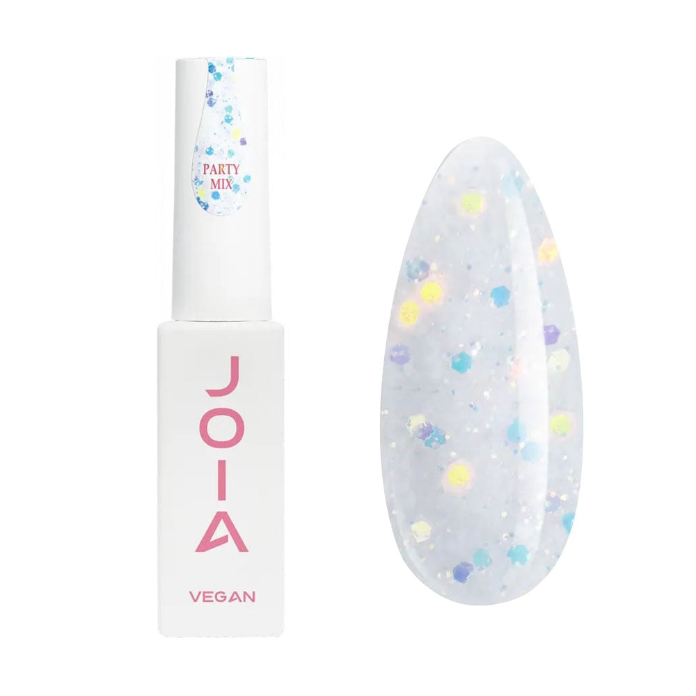 Глянцевий топ для гель-лаку JOIA vegan My Crush Top, Party Mix, 8 мл