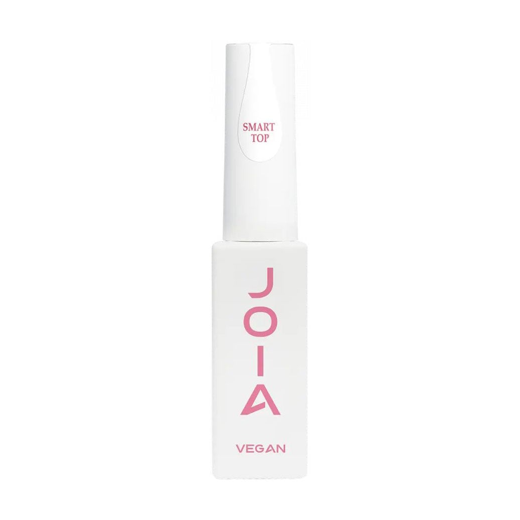 Глянцевий топ для гель-лаку JOIA vegan Smart Top No Wipe без липкого шару, 8 мл