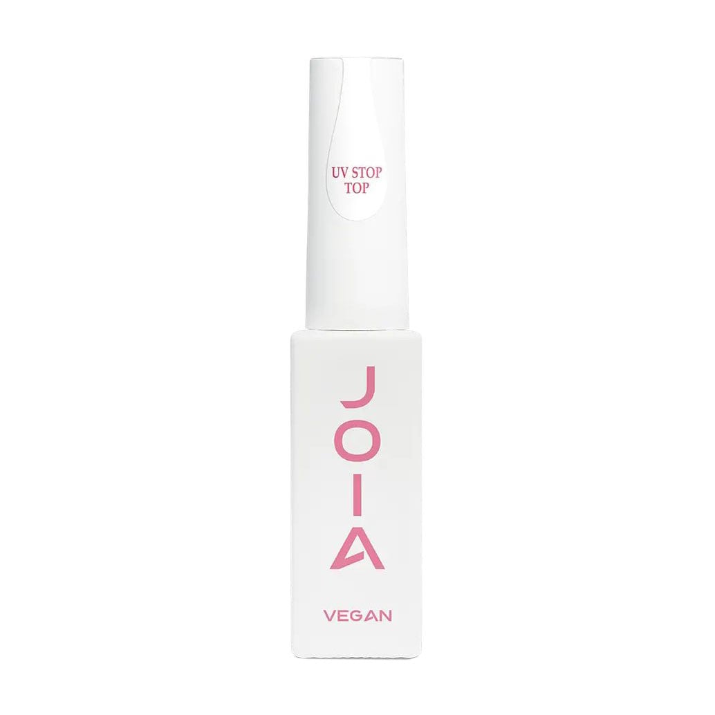 Глянцевий топ для гель-лаку JOIA vegan UV Stop Top No Wipe з UV-фільтром, без липкого шару, 8 мл